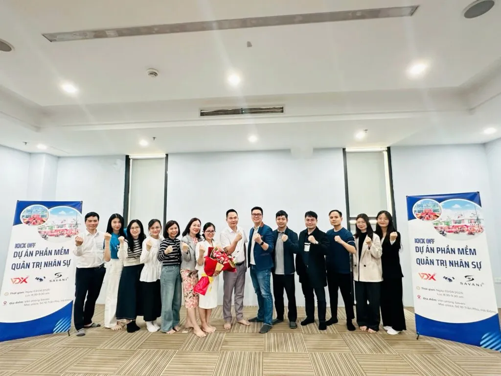 Kick off dự án phần mềm quản trị nhân lực giữa VDX – SAVANI