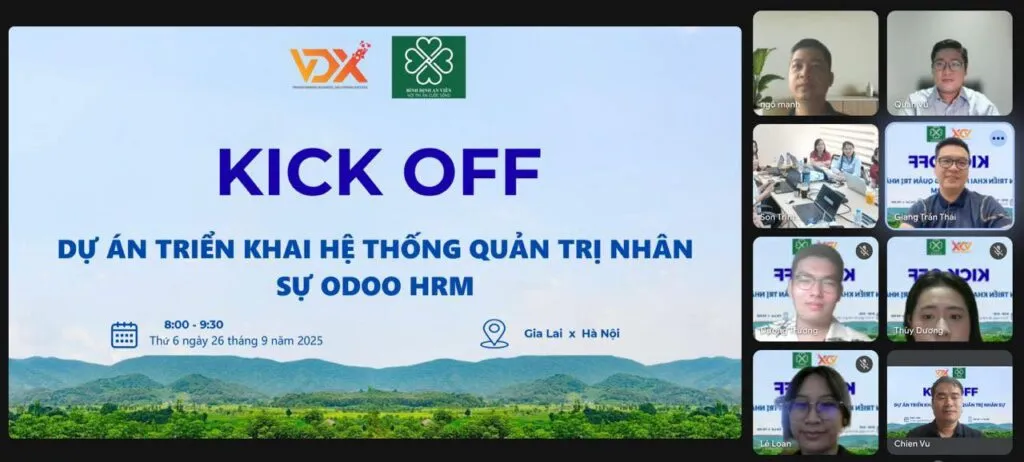 Kick-off dự án triển khai Hệ thống Quản trị nhân sự Odoo HRM cho An Viên An Lộc Phát