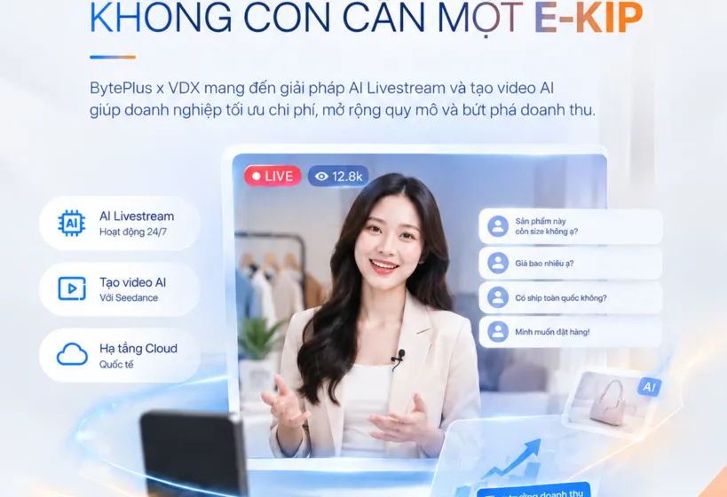 Khi livestream 24/7 không còn cần một ê-kíp