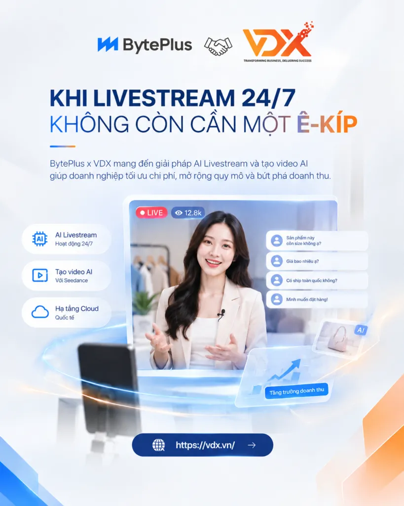 Khi livestream 24/7 không còn cần một ê-kíp