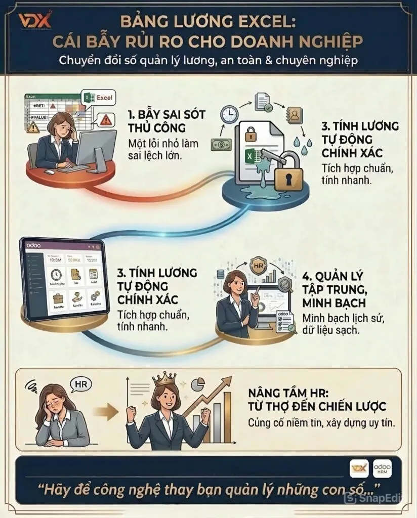 Liệu bảng lương Excel có thực sự là giải pháp tối ưu cho doanh nghiệp?